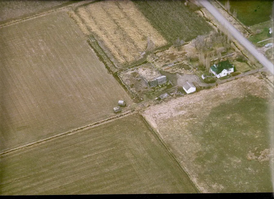 Aerial photo of the farmland in 1972