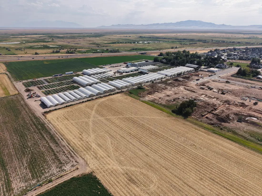 Aerial view of the Layton facility in 2026