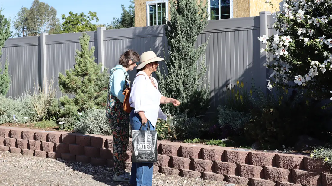 Trial Garden beds of perennials and conifers